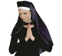 W WIDMANN MILANO Party Fashion - 8428S - Cuffia da suora, copricapo da suora, copricapo da suora, sorella di suora (Confezione da 2)