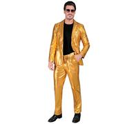 COSTUME ORO GIACCA E PANTALONI TAGLIA M