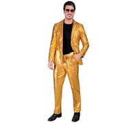 COSTUME ORO GIACCA E PANTALONI TAGLIA L