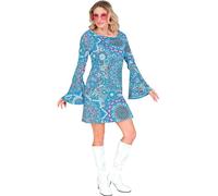 Widmann The 60s Fashion - Blue Mandala (Dress) (XXL) Turquoise / Light Blue