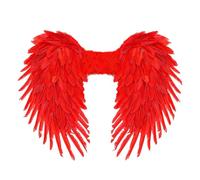 W WIDMANN MILANO Party Fashion - Ali con piume, pieghevoli, accessorio per angeli, diavoli, costumi di carnevale