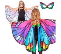 W WIDMANN MILANO Party Fashion - Ali di farfalla per bambini 100x70 cm con maschera, accessorio per costumi di carnevale e feste