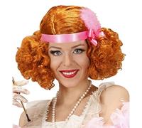 W WIDMANN MILANO Party Fashion B9077 - Perücke Charleston, rot, der Goldenen 20er Jahre, Karneval, Mottoparty