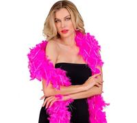W WIDMANN MILANO Party Fashion - Boa di piume con orpelli, lunghezza circa 180 cm, sciarpa di piume, accessorio, festa a tema