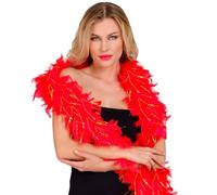 W WIDMANN MILANO Party Fashion - boa di piume con orpelli, lunghezza circa 180 cm, sciarpa di piume, accessorio, festa a tema