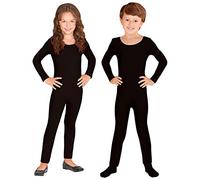 W WIDMANN MILANO Party Fashion - Body per bambini, maniche e gambe lunghe, tuta intera per ballerine e ballerini