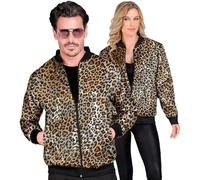 W WIDMANN MILANO Party Fashion - Bomber da festa, Jacke con paillettes, Completo da festa, Discoteca, Stampa animalier