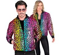 W WIDMANN MILANO Party Fashion - Bomber da festa, Jacke con paillettes, Completo da festa, Discoteca, Stampa animalier