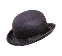 WIDMANN 2479L - Bombetta Gran Gala Adulto Unisex, Cappello, Anni '10 E '20, Inglese, Settecento, Ottocento, Carnevale, Feste A Tema, Taglia Unica, Colore Nero