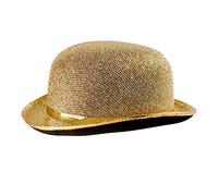 W WIDMANN MILANO Party Fashion- Bombetta in Lurex Dorata Cappello Adulto, Multicolore, Normal, 2494G