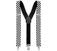 W WIDMANN MILANO Party Fashion- Bratelle a Scacchi, Colore Bianco e Nero, One Size, 7977C