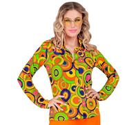 W WIDMANN MILANO Party Fashion - Camicetta anni '70 da donna, Disco Fever, camicia, costumi in maschera