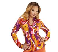 W WIDMANN MILANO Party Fashion - Camicetta anni '70 da donna, Disco Fever, camicia, costumi in maschera