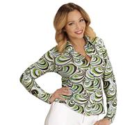 W WIDMANN MILANO Party Fashion - Camicetta anni '70 da donna, Disco Fever, camicia, costumi in maschera