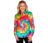 W WIDMANN MILANO Party Fashion - Camicetta con Paillettes da Donna, Outfit da Discoteca Scintillante, Camicia per Carnevale, Festival