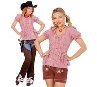 W WIDMANN MILANO Party Fashion - Camicetta, bavarese, camicetta in costume tradizionale, camicia da donna, festa della birra, cowgirl, sceriffo