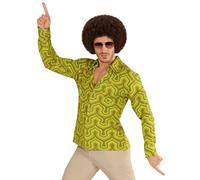 W WIDMANN MILANO Party Fashion - Camicia da Uomo Anni '70, Stile Discoteca, Costumi in Maschera