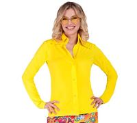 W WIDMANN MILANO Party Fashion - Camicia anni '70 da donna, disco fever, camicetta, costume da festa, costume in maschera
