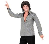 W WIDMANN MILANO Party Fashion - Camicia disco anni '70 | Da uomo, camicia retrò a maniche lunghe per il Carnevale, costume in stile anni '70