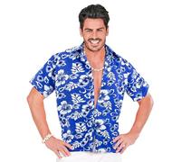 W WIDMANN MILANO Party Fashion - Camicia hawaiana da uomo, camicia a fiori, festa in spiaggia, costumi in maschera