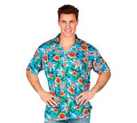 W WIDMANN MILANO Party Fashion - Camicia hawaiana da uomo, camicia a fiori, festa in spiaggia, costumi in maschera