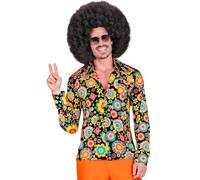 W WIDMANN MILANO Party Fashion - Camicia Hippie, Hipster, Flower Power, costume anni '60, costumi di carnevale