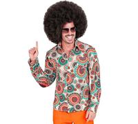 W WIDMANN MILANO Party Fashion - Camicia hippie, hipster, flower power, costume anni '60, costumi di carnevale