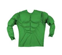 W WIDMANN MILANO Party Fashion - Camicia muscolare per adulti, verde, sei pacchi, soldato, supereroe, cattivo, costumi in maschera