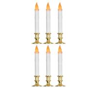 W WIDMANN MILANO Party Fashion - Candele LED tremolanti con timer, 6 pezzi, 23 cm, decorazione per Halloween