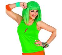 W WIDMANN MILANO Party Fashion - Canotta, colori fluo, top per feste a tema anni '80
