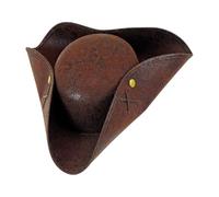 W WIDMANN MILANO Party Fashion - Cappello a tre punte in stile vintage, in similpelle, accessorio per costume da pirata