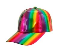 W WIDMANN MILANO Party Fashion - Cappello arcobaleno, accessorio costume, berretto per donna e uomo, Pride, carnevale e festival