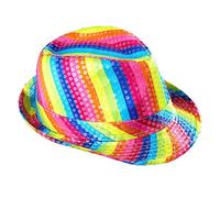 WIDMANN 0081U - Cappello Stile Fedora, in Paillettes, in Taglia Unica