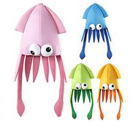 W WIDMANN MILANO Party Fashion - Cappello Calamaro Gigante Adulto Unisex, 1 Pezzo, Pesci, Mondo Marino, Carnevale, Feste a Tema