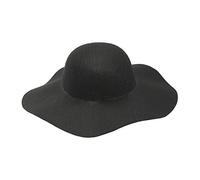 W WIDMANN MILANO Party Fashion, Cappello con Cappuccio retrò, Design Anni '60, Feltro Nero di Qualità, Taglia Unica, Personalizzabile, Versatile per Carnevali e Feste a Tema