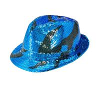 W WIDMANN MILANO Party Fashion - Cappello con paillettes, Fedora, accessorio per costumi in maschera