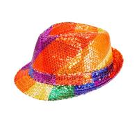 W WIDMANN MILANO Party Fashion - Cappello con paillettes, Fedora, accessorio per costumi in maschera