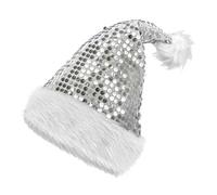 W WIDMANN MILANO Party Fashion - Cappello da Babbo Natale con paillettes, per adulti, accessorio per Natale, cappello invernale