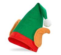 W WIDMANN MILANO Party Fashion- Piccolo Aiutante di Babbo Natale Elfo Cappello Adulto, Multicolore, 5374E