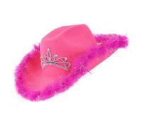 WIDMANN MILANO PARTY FASHION - Cappello da cowboy con diadema e orpelli, western, indiano, texano, ranger, addio al celibato