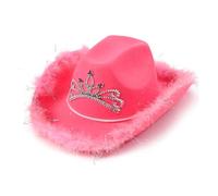 W WIDMANN MILANO Party Fashion - Cappello da cowboy con diadema e orpelli, western, indiano, Texas, ranger, addio al celibato