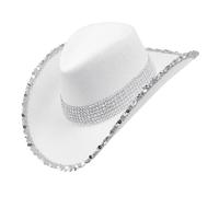 W WIDMANN MILANO Party Fashion - Cappello da cowgirl/cowboy, cappello western, accessorio carnevale, addio al celibato