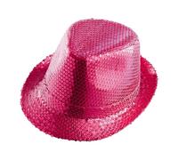 W WIDMANN MILANO Party Fashion - Cappello fedora, cappello con paillettes, copricapo, carnevale