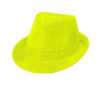 W WIDMANN MILANO Party Fashion - Cappello fedora, neon, anni '80, accessorio carnevale