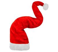 W WIDMANN MILANO Party Fashion - Cappello natalizio extra lungo, 125 cm, cappello di Babbo Natale in peluche per adulti