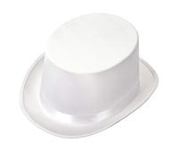 WIDMANN 09781 - Cilindro Gran Gala Adulto Unisex, Cappello, Anni '10 E '20, Capodanno, Sposo, Carnevale, Feste A Tema, Taglia Unica, Colore Bianco