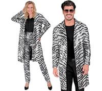 W WIDMANN MILANO Party Fashion - Cappotto di paillettes, Abito da festa, Giacca, Disco Fever, Stampa animalier, Festival, Costumi di Carnevale