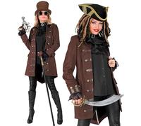 W WIDMANN MILANO Party Fashion - Cappotto storico per diversi personaggi, pirata, steampunk, costumi in maschera