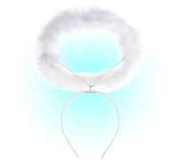 W WIDMANN MILANO Party Fashion - Cerchietto in marabù per adulti, accessorio per costume da diavoletto