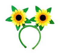 W WIDMANN MILANO Party Fashion - 9436H - Fascia girasole, accessorio, ornamento per capelli, copricapo, giardiniere, carnevale, festa in maschera, festa a tema